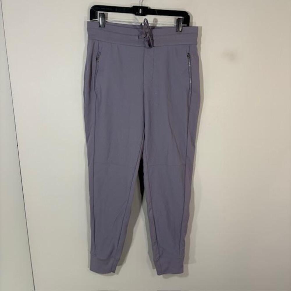 Athleta Jogger Pants Womens 8 Purple Headlands Hybrid Trek Ankle Zip Pockets
